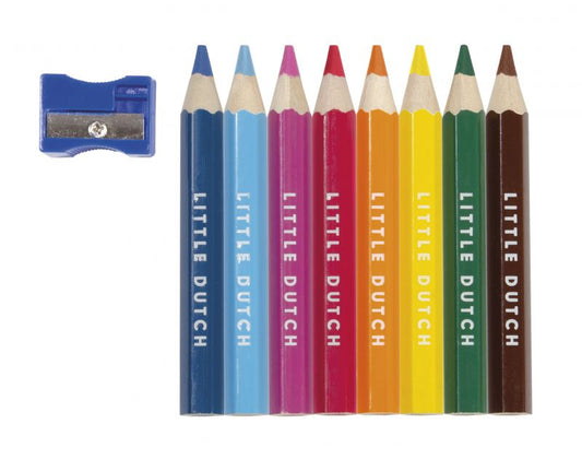 Pastelli colorati con temperino