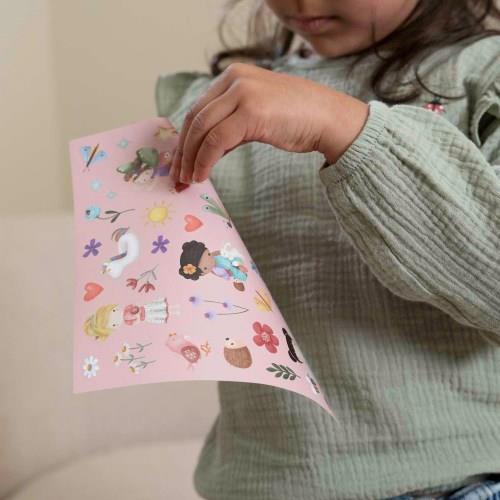 Set stickers 3 scenari Rosa & Friends