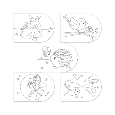 Libro da colorare Fairy Garden