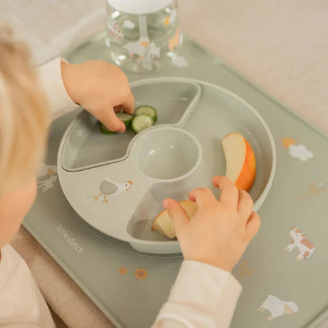 Piatto con divisori Little Farm