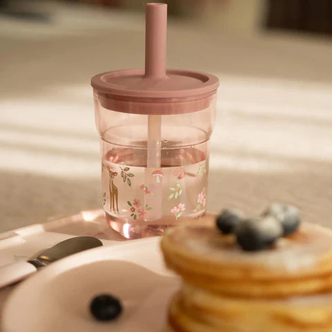 Bicchiere con cannuccia 250 ml Fairy Garden