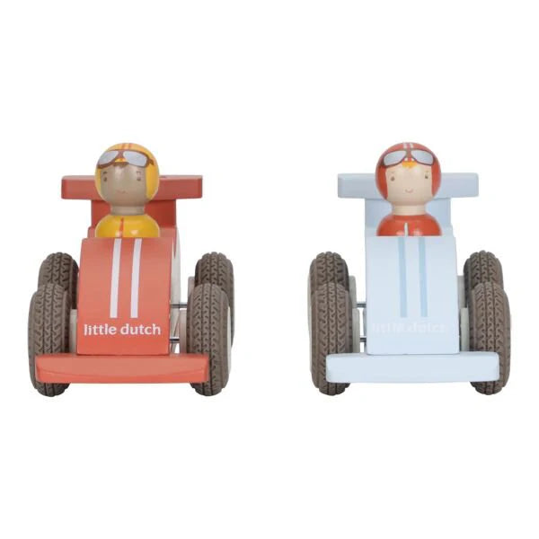 Macchinine da corsa di legno