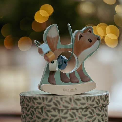 Volpe multiattività in legno