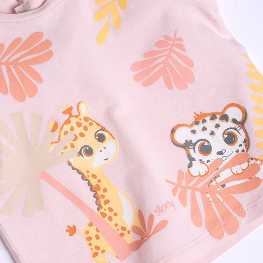 T-shirt con manica arricciata Chicco