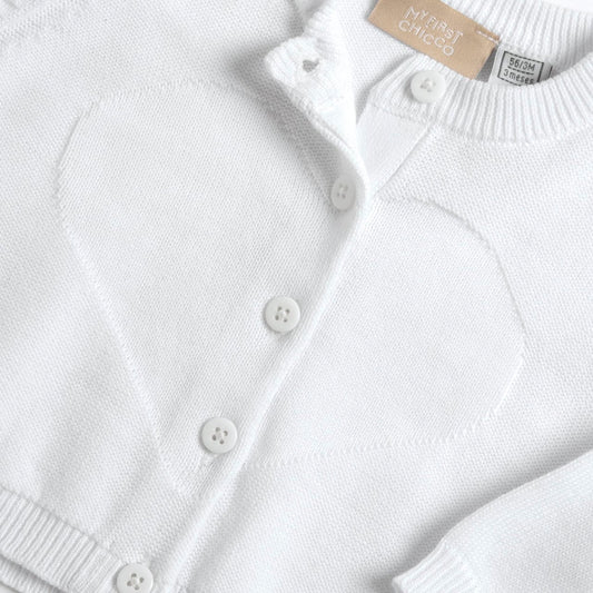 Cardigan in filo di cotone