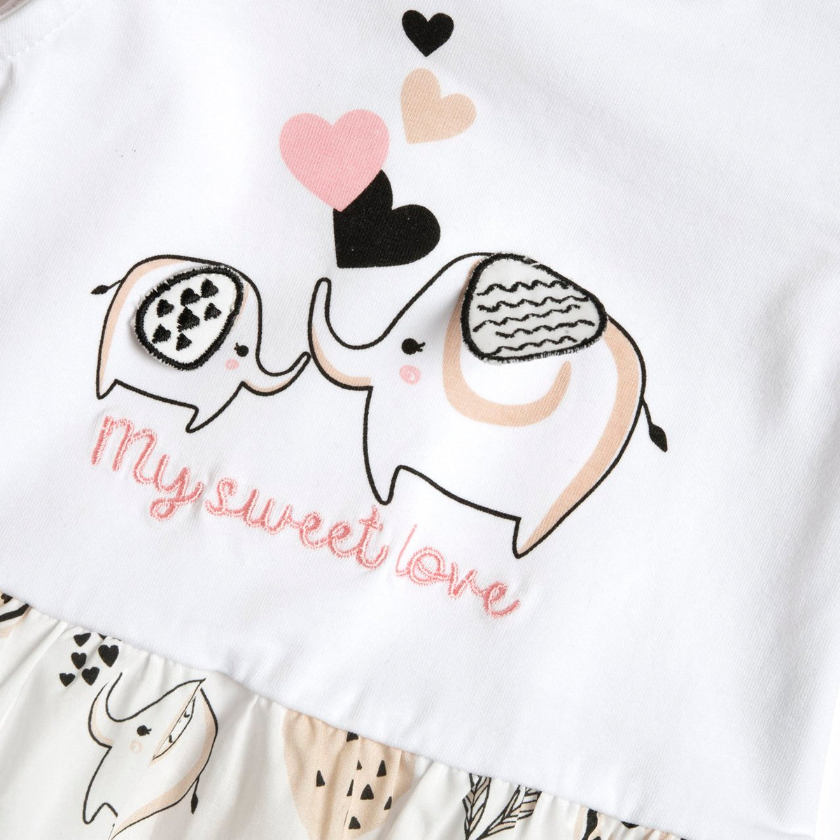Vestito con stampa fantasia