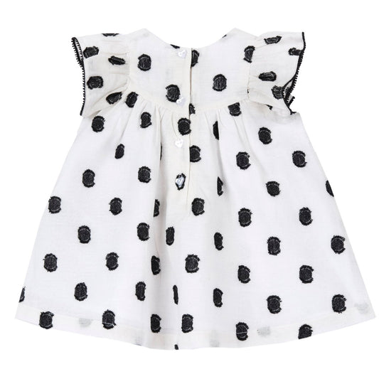 Vestito con dettagli ricamati