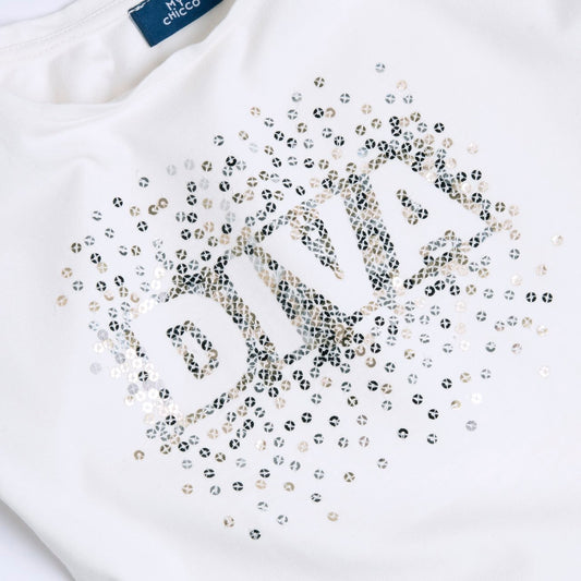 T-shirt con paillettes Chicco