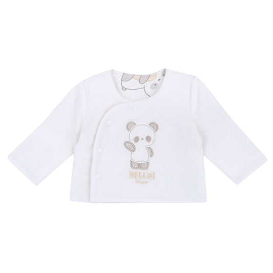 Cardigan reversibile in ciniglia Chicco