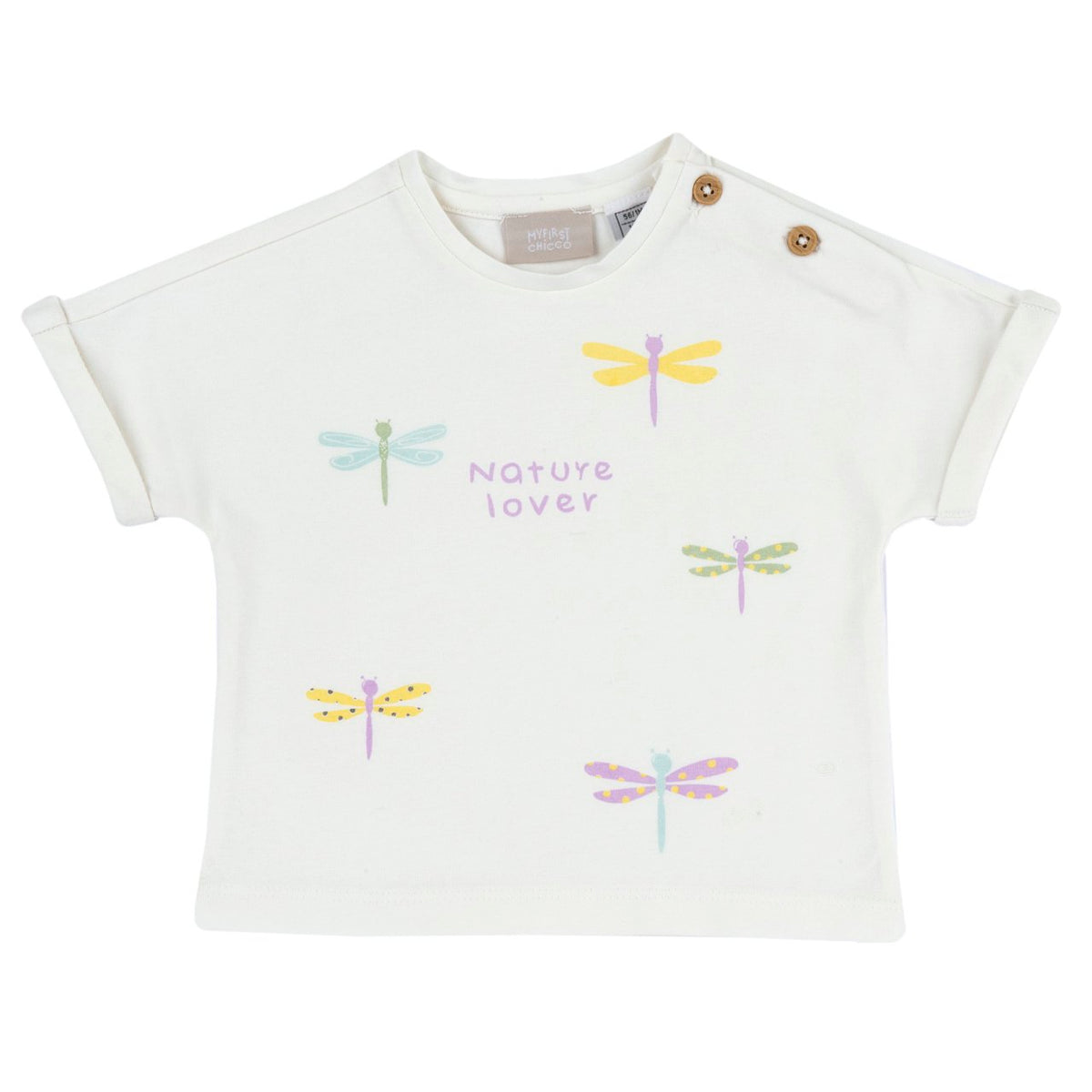 T-shirt con stampa fantasia