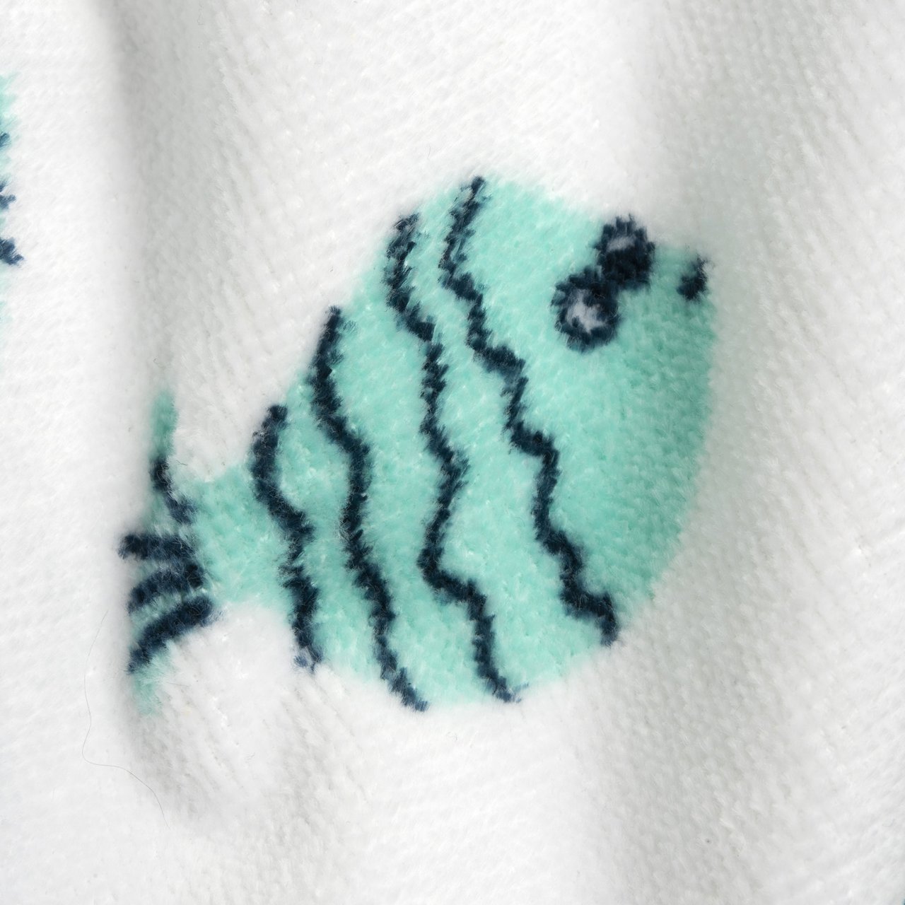 Poncho in spugna fantasia pesciolini
