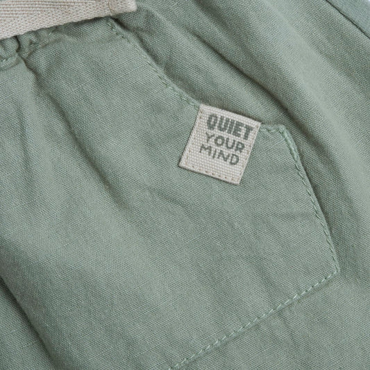 Pantaloncini di lino e cotone