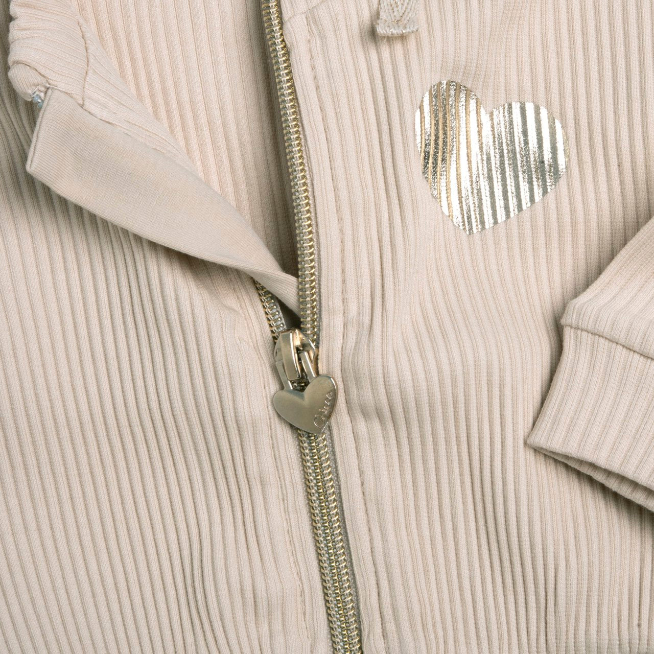 Felpa di cotone con zip