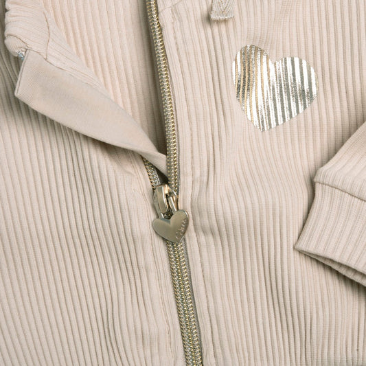 Felpa di cotone con zip