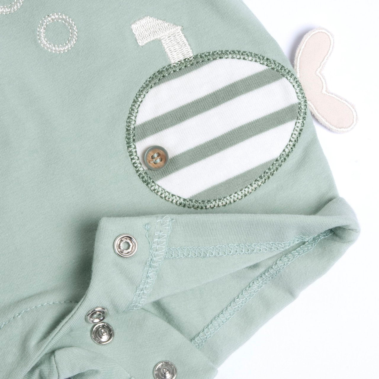 Pagliaccetto effetto salopette