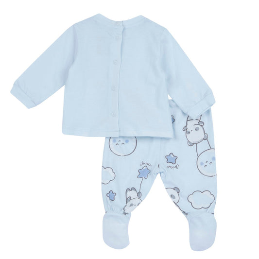 Completo Chicco maglia e pantaloni con piedini