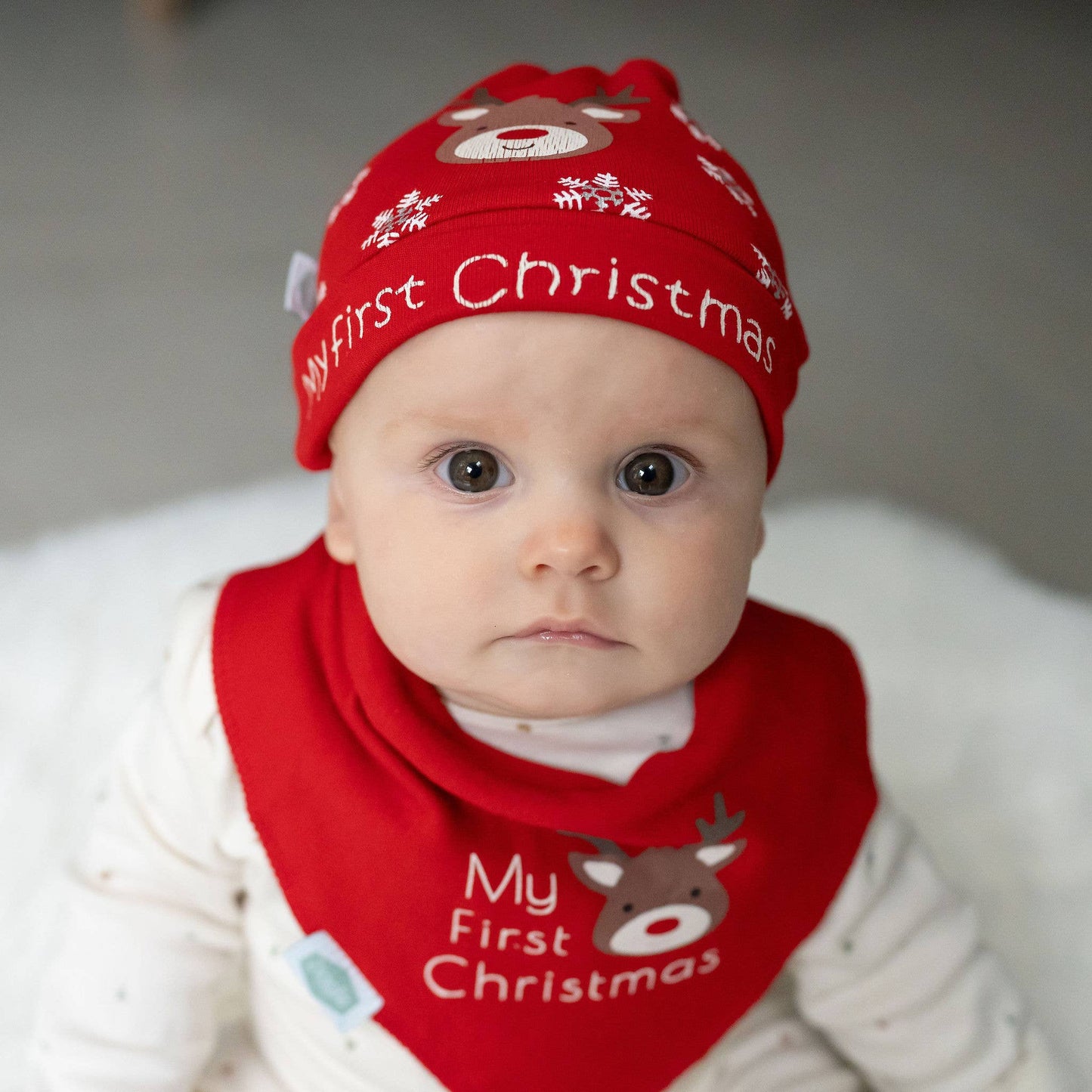 Cappello con nodo "Il mio primo Natale"