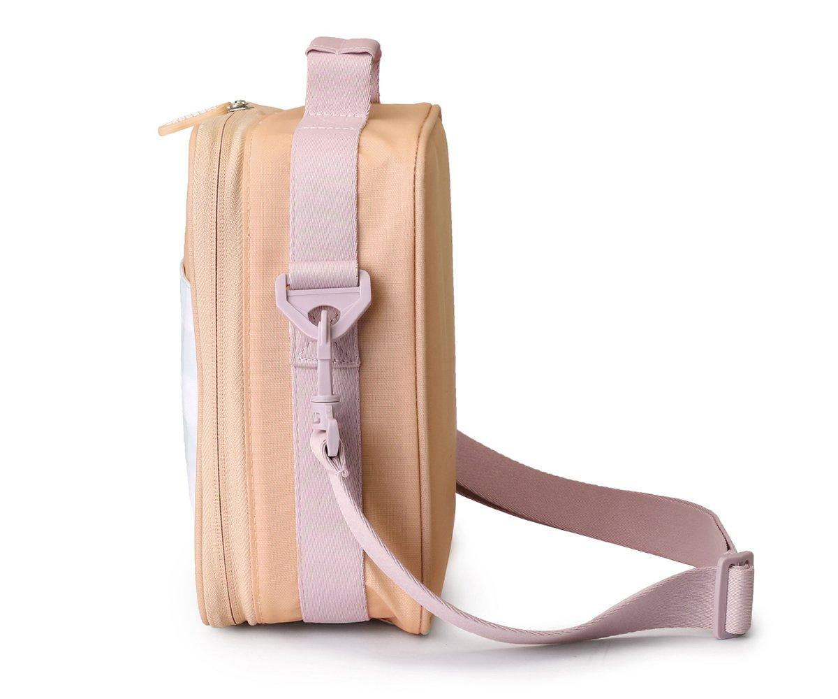 Borsa Termica Rigida Apricot-Vichy Aqua Personalizzabile