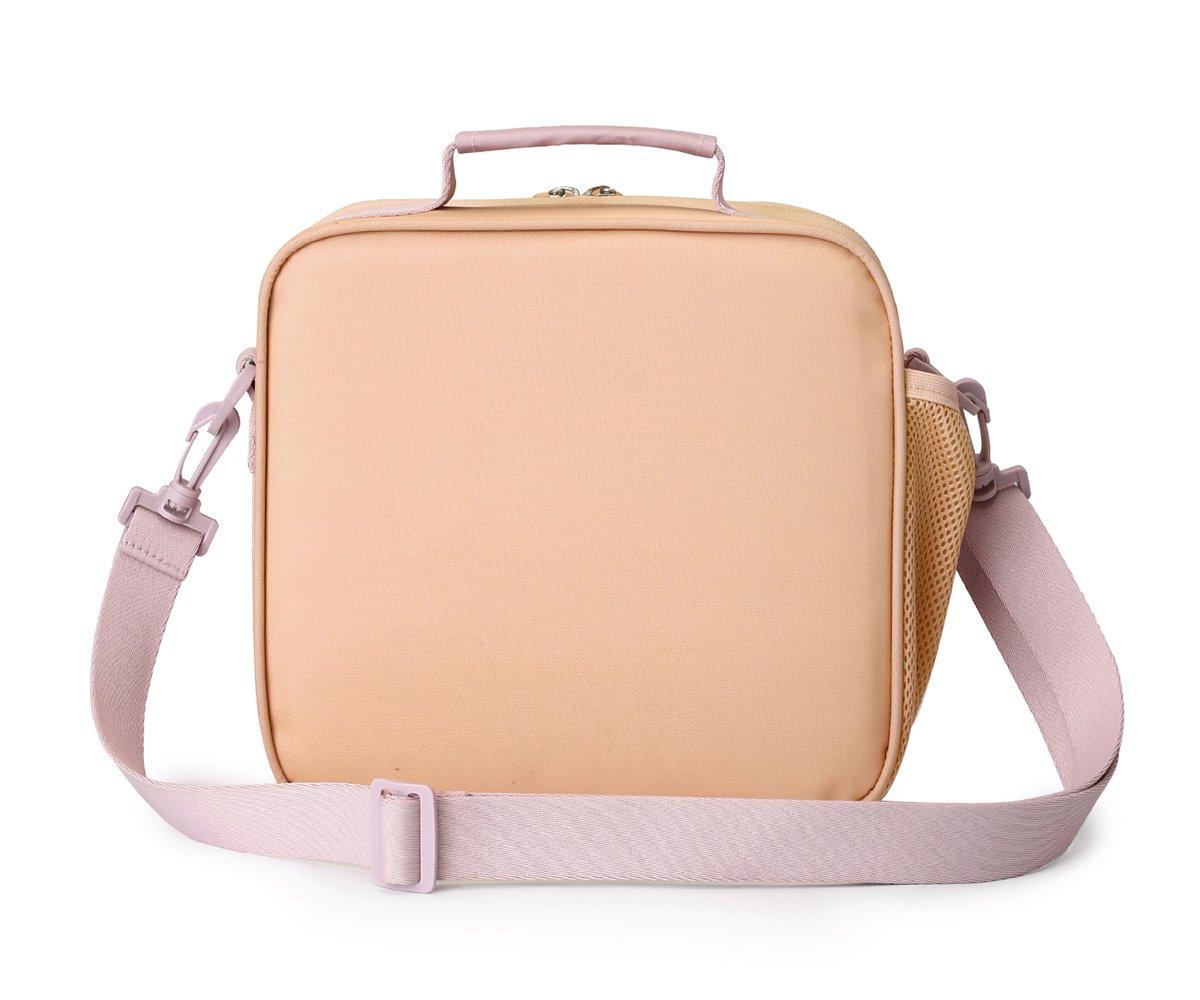 Borsa Termica Rigida Apricot-Vichy Aqua Personalizzabile