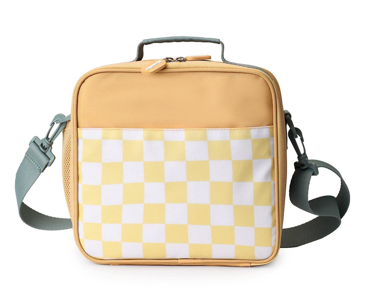 Borsa Termica Rigida Yellow Chess Personalizzabile