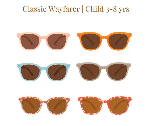 Occhiali da Sole Classic Wayfarer Polarizzati Child Tortoise Bloom (3-8)