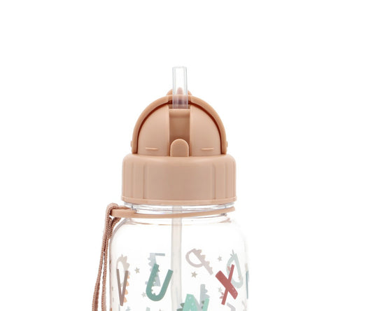 Borraccia Plastica Funny Letters