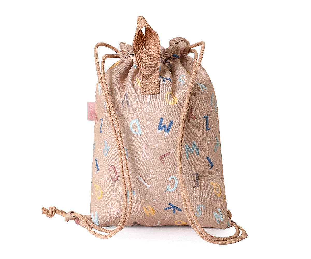 Sacca-Zaino Tela Tutete Funny Letters Personalizzabile