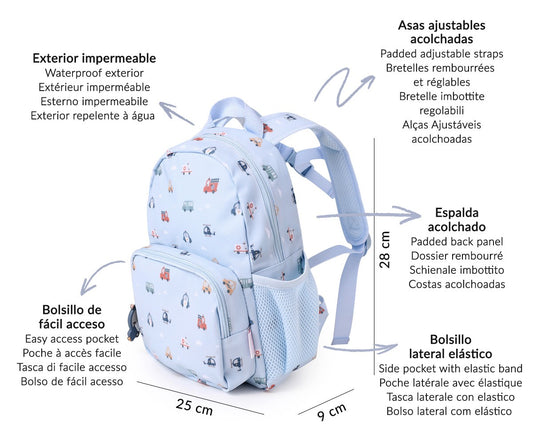 Zainetto Tutete City Cars Personalizzabile