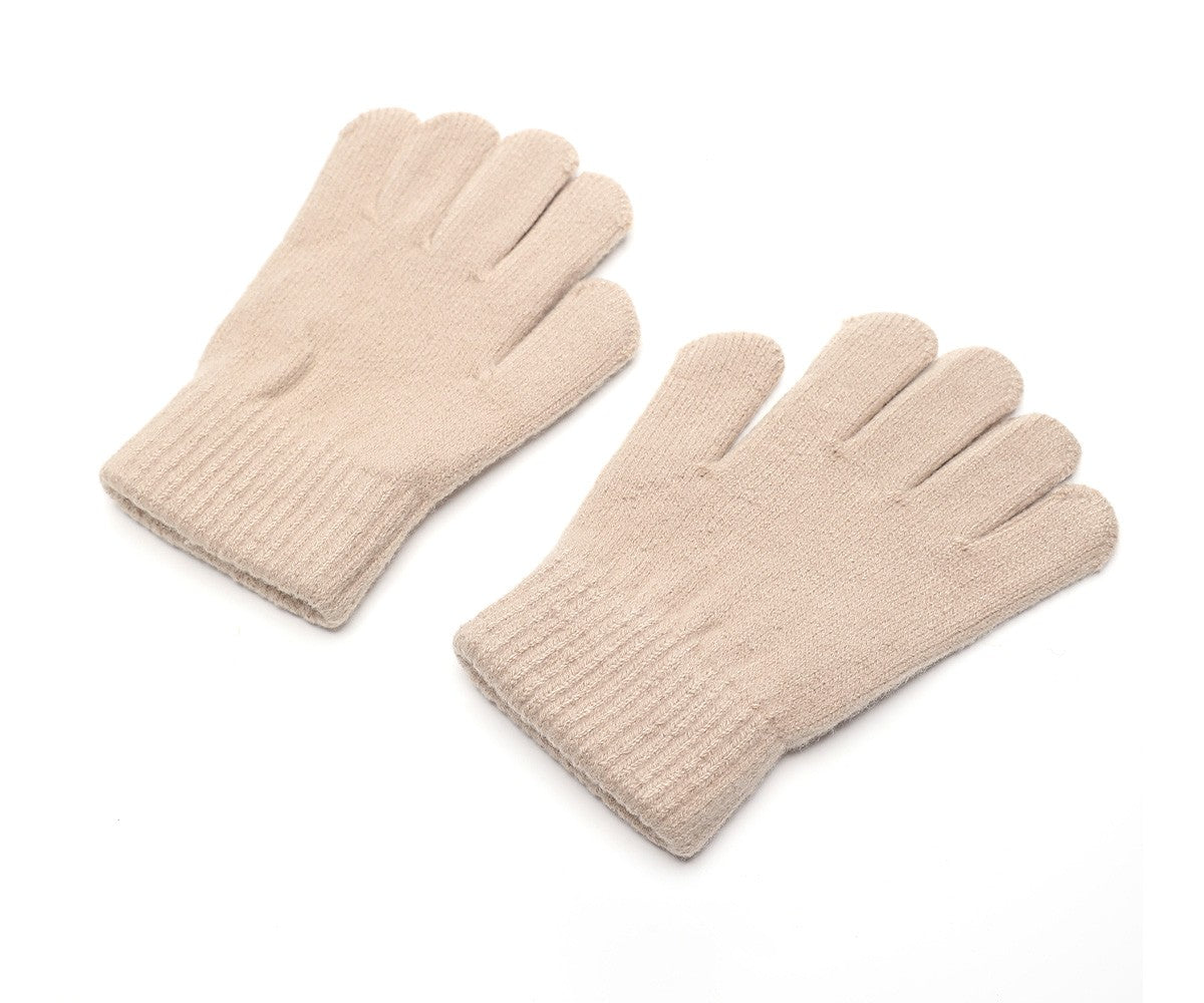 Winter Set Berretto, Guanti, Scaldacollo beige