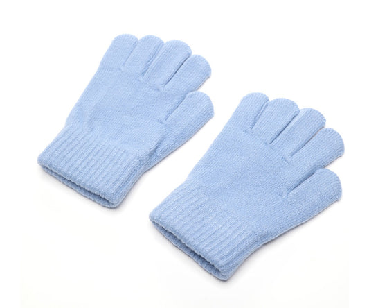 Winter Set Berretto, Guanti, Scaldacollo azzurro polvere