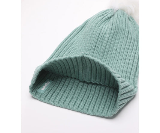 Winter Set Berretto, Guanti, Scaldacollo verde salvia