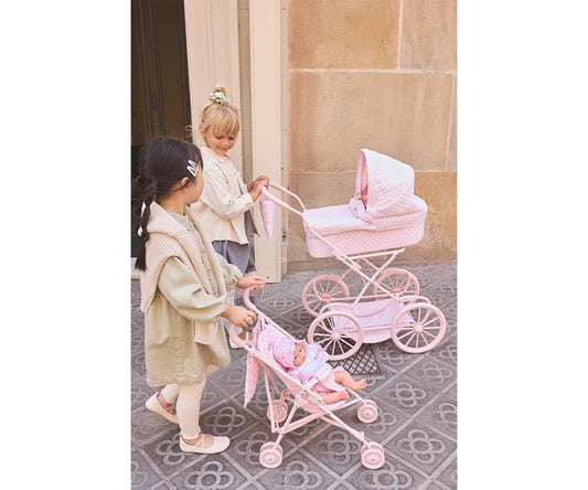 Carrozzina bambola vichy Monneka