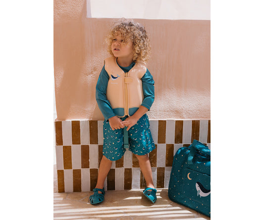 Boxer da Bagno Teal Whale