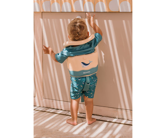 Costume Short Teal Whale