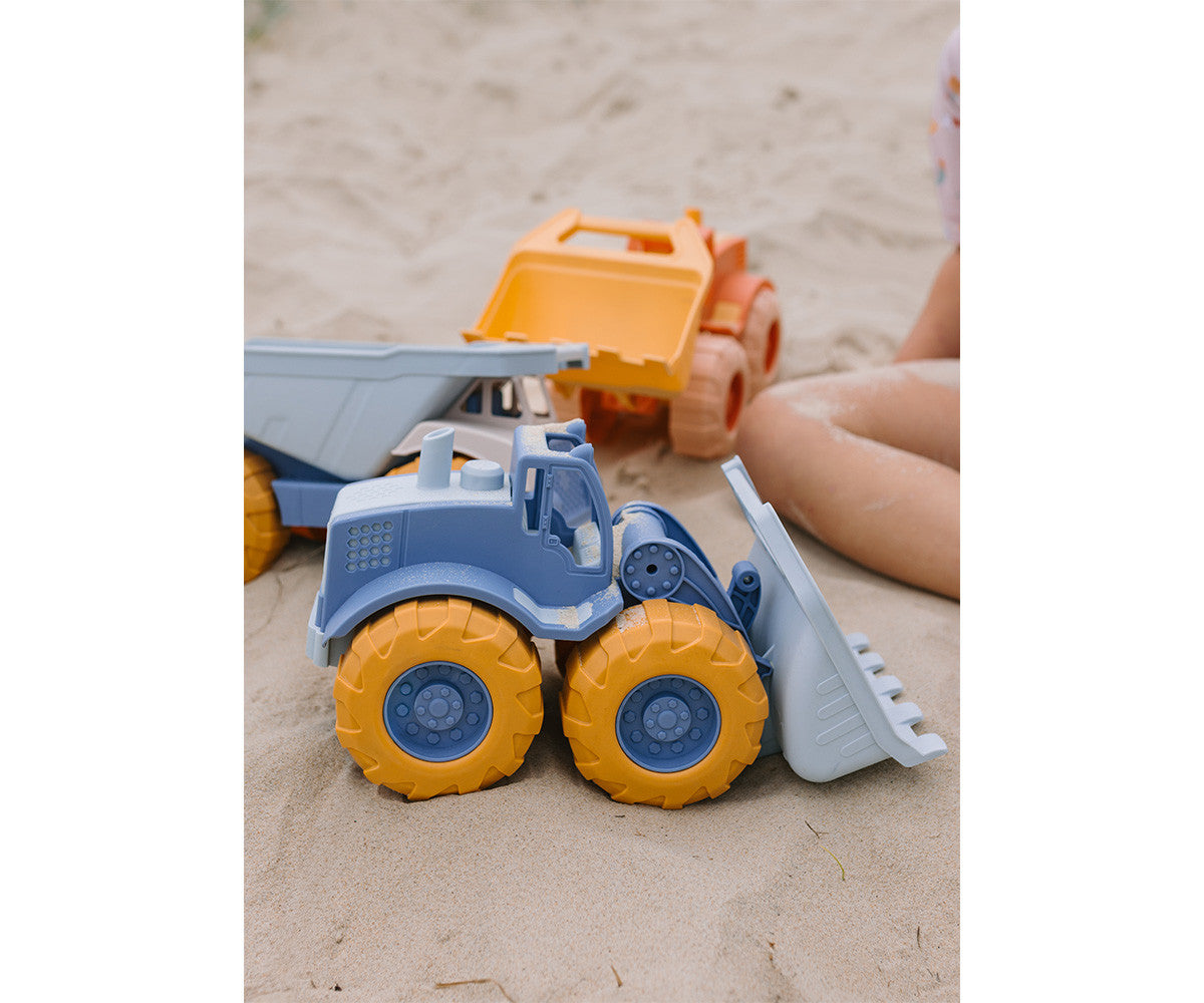Bulldozer blue