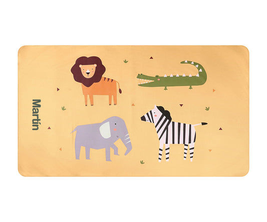 Telo Microfibra Wild Animals Personalizzabile