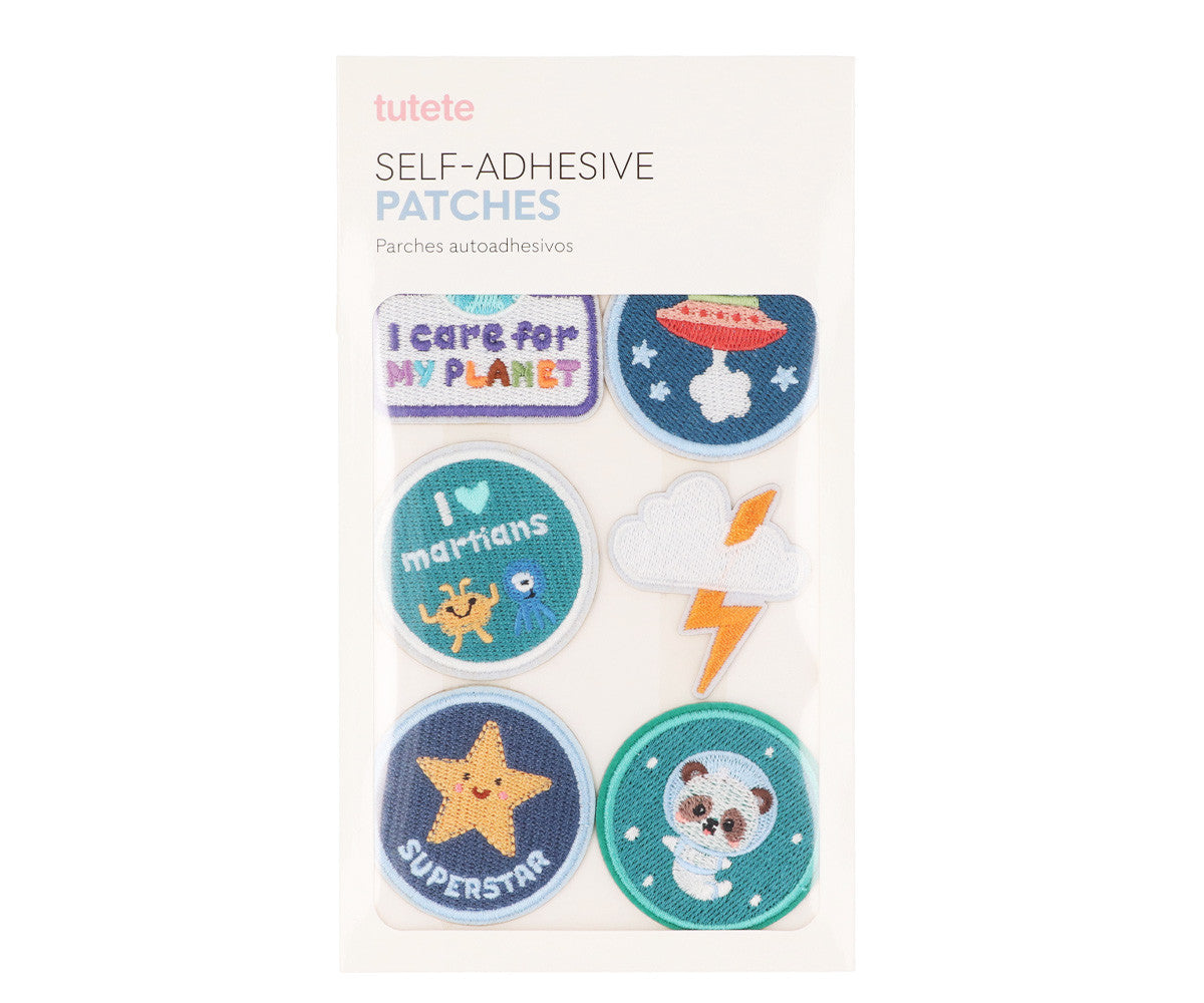 Set Toppe Ricamate Autoadesive Space
