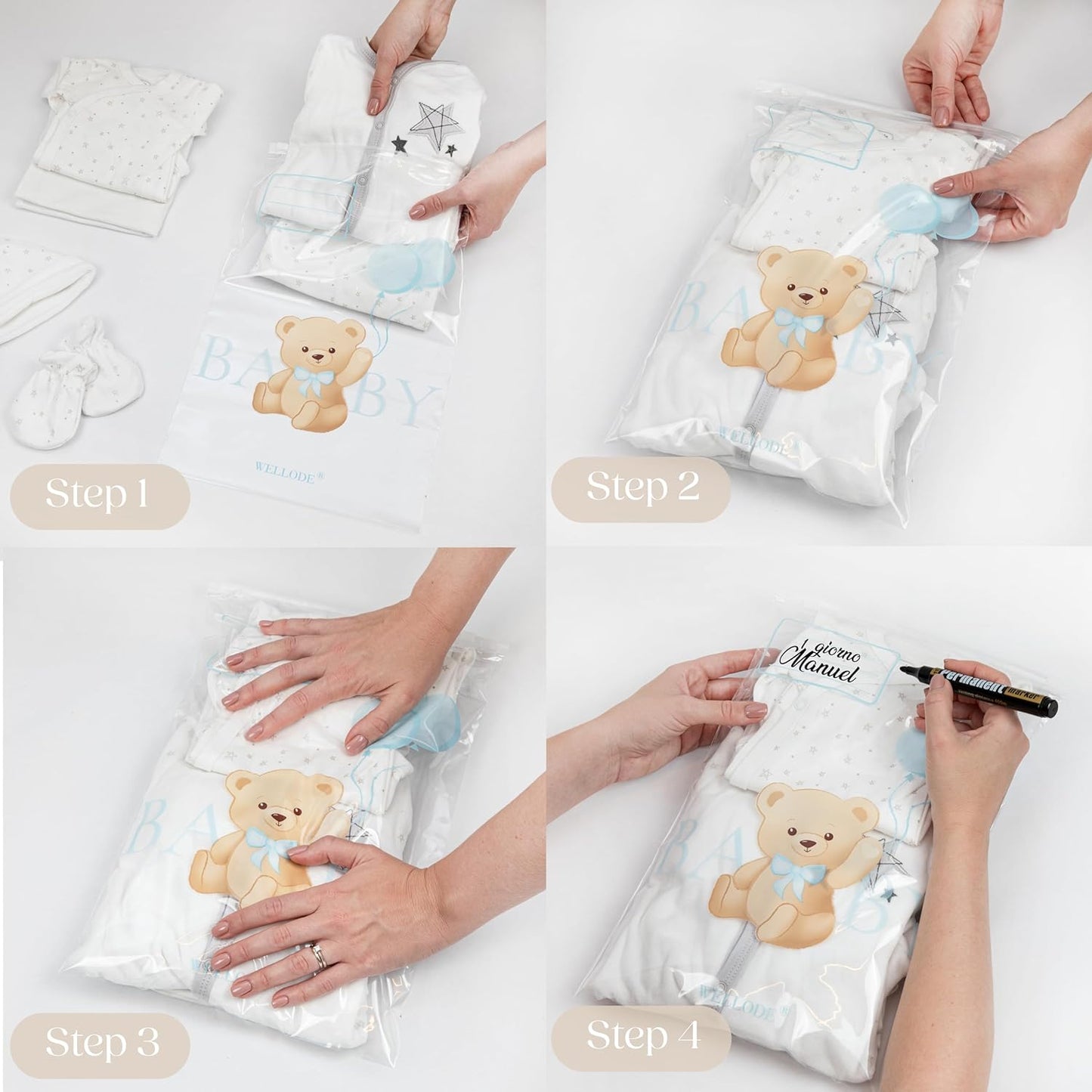 Bustine corredino nascita Teddy