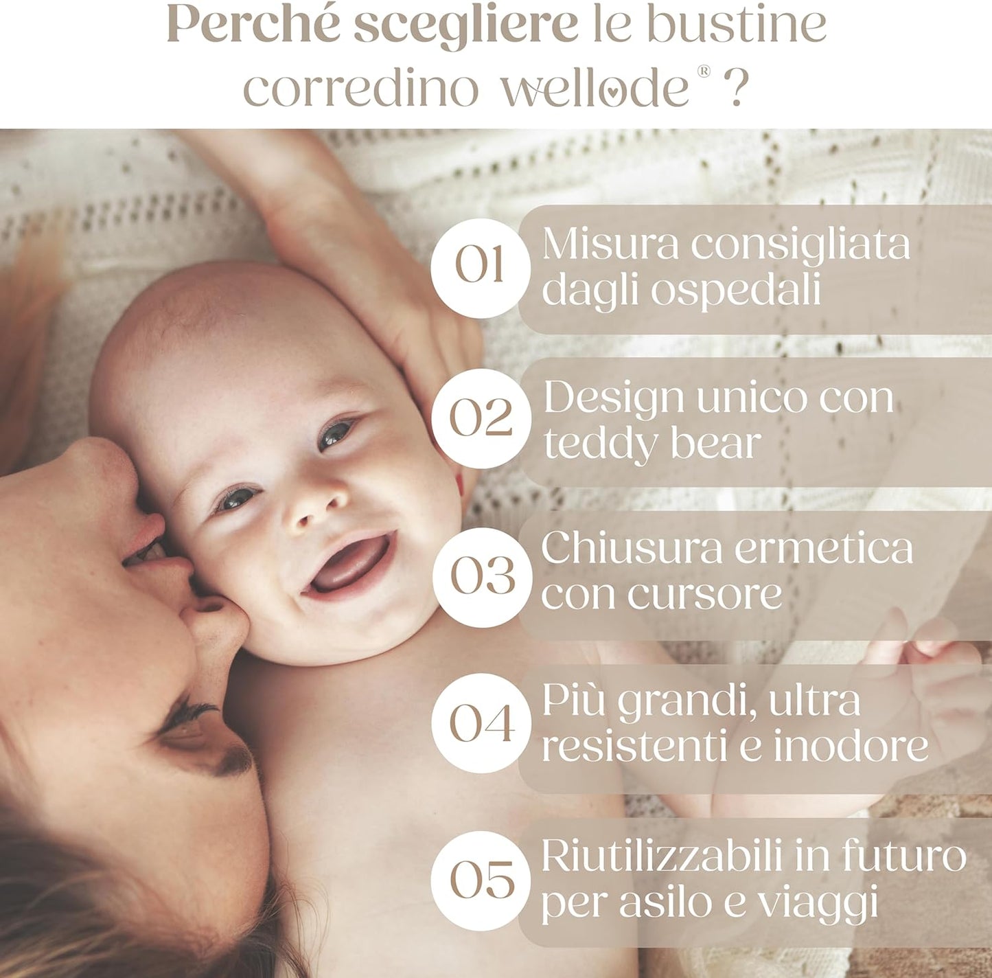 Bustine corredino nascita Teddy