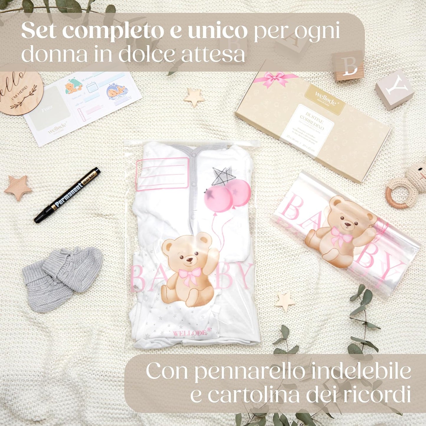 Bustine corredino nascita Teddy
