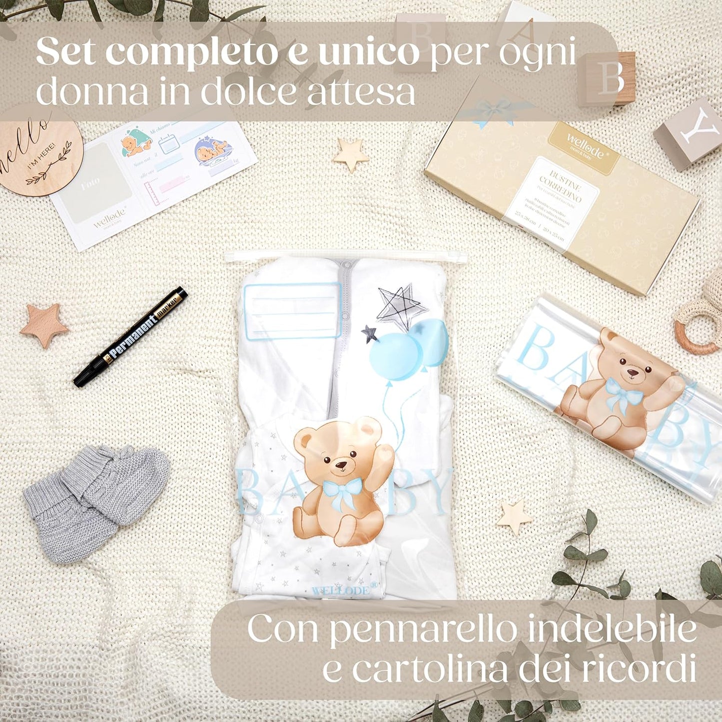 Bustine corredino nascita Teddy