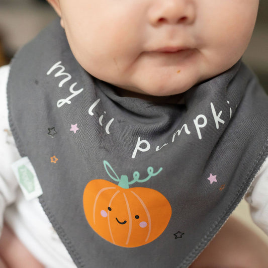 Bavaglino "My lil pumpkin" Halloween