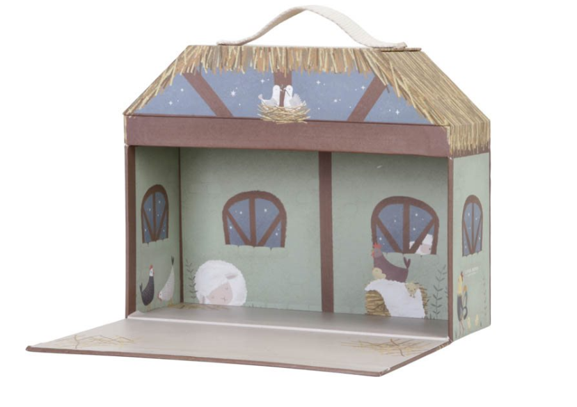 Presepe con personaggi di legno