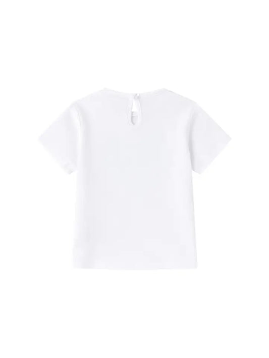 T-shirt mezza manica con stampa a cuore
