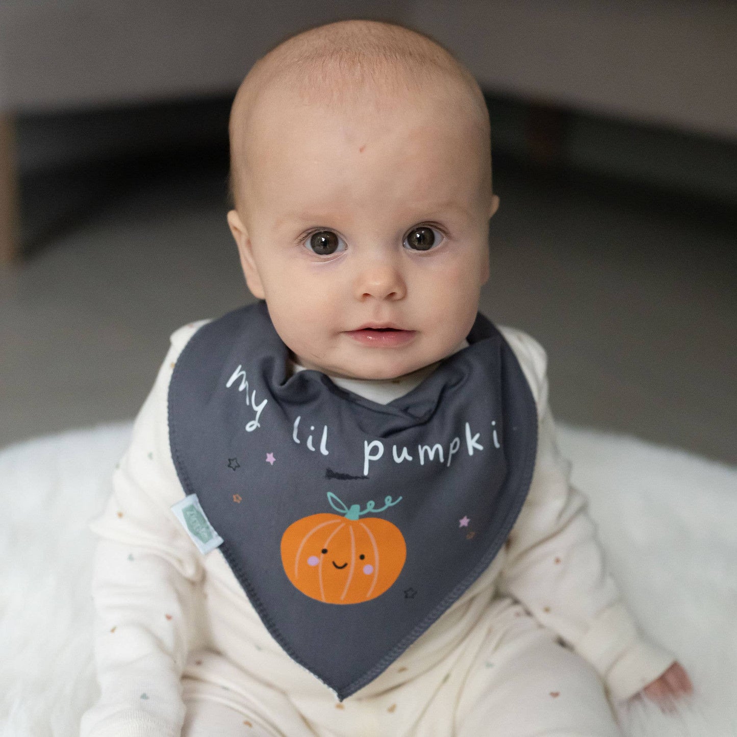 Bavaglino "My lil pumpkin" Halloween