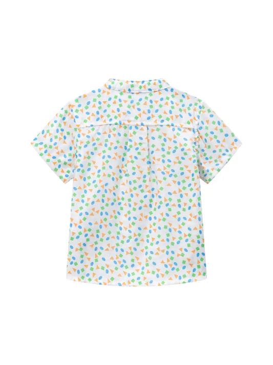 Camicia mezza manica a fantasia