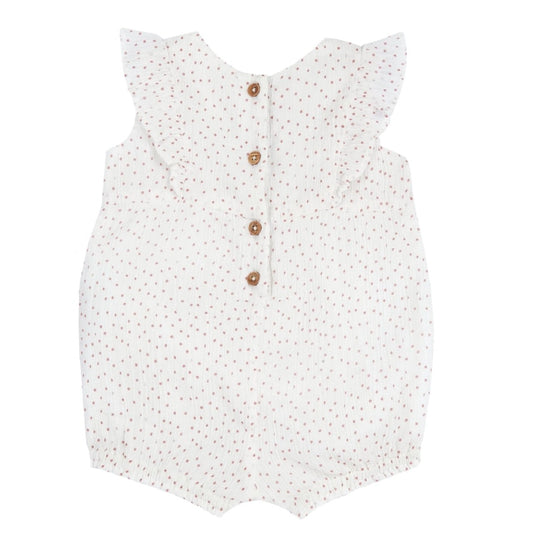 Pagliaccetto con pois rosa