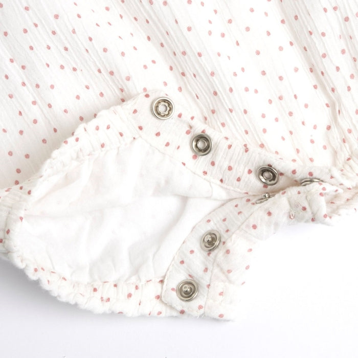 Pagliaccetto con pois rosa
