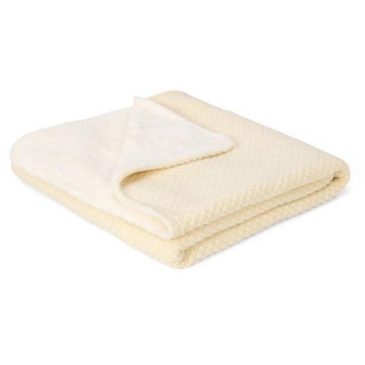Coperta in maglia e teddy 70x100