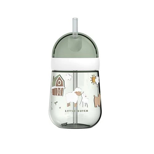 Borraccia con cannuccia 300 ml Little Farm